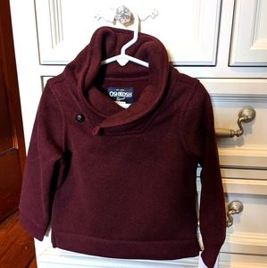 OshKosh Boys 3t Maroon Sweater NWT
